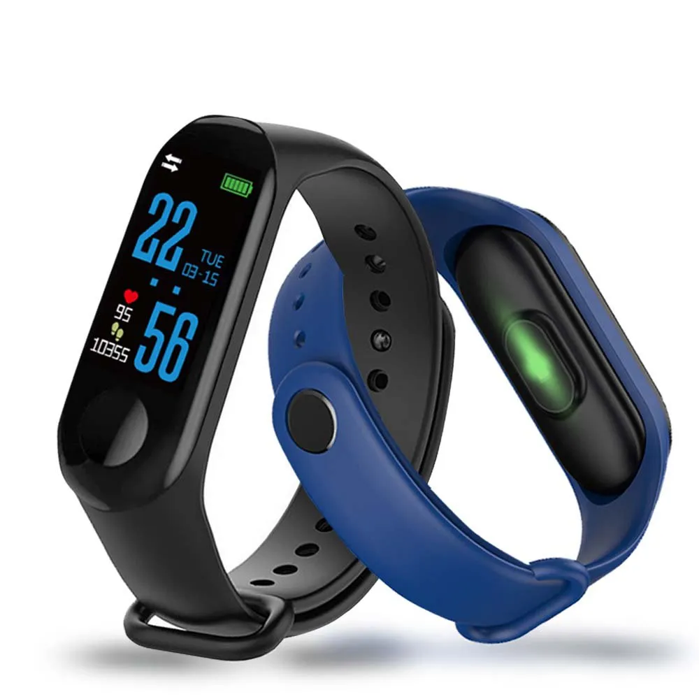 M3 Pro Smart Watch Sport Band Blood Pressure Sleep Monitor - Black