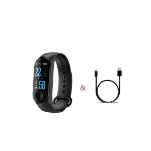 M3 Pro Smart Watch Sport Band Blood Pressure Sleep Monitor - Black