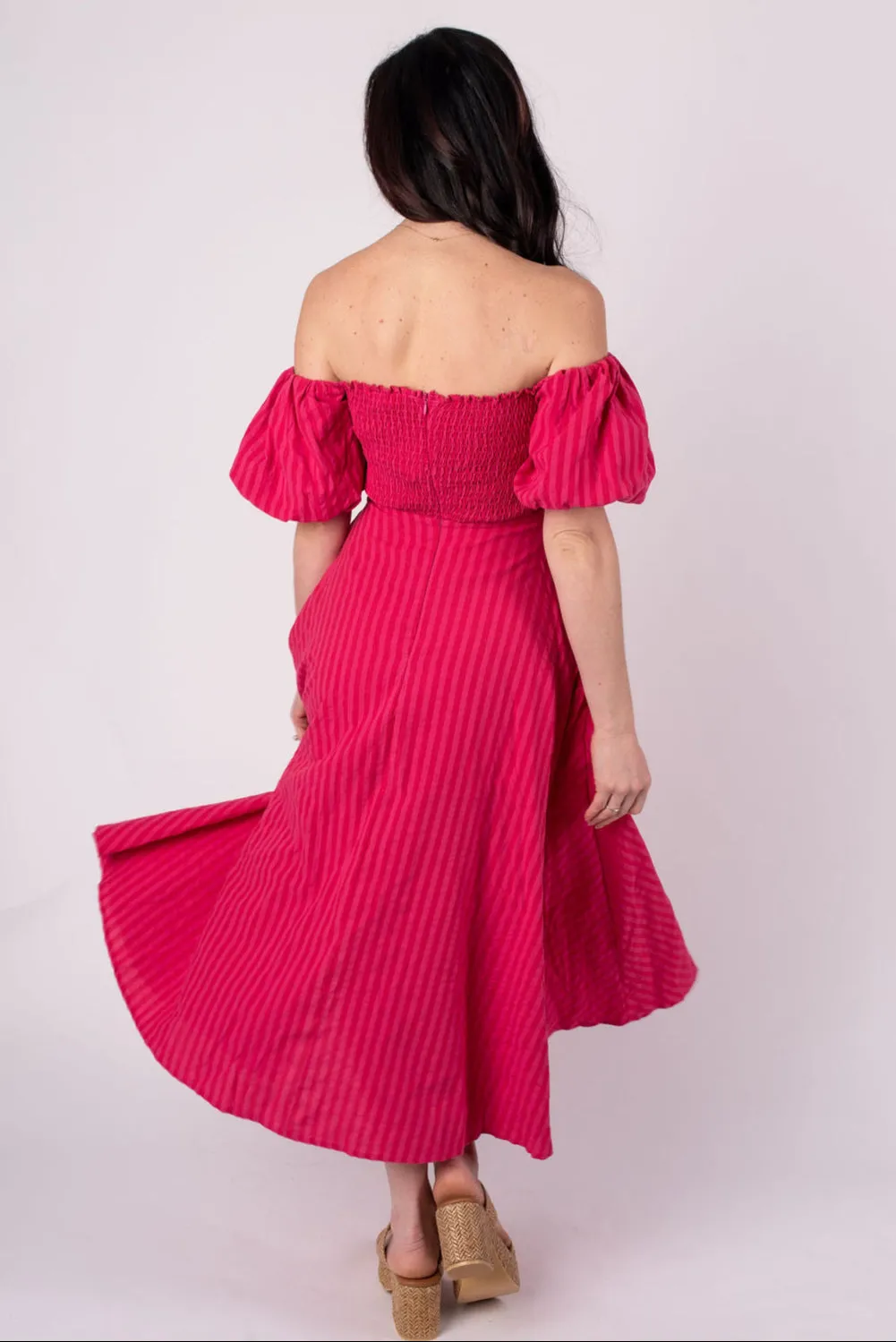 Mable Off Shoulder Midi Dress