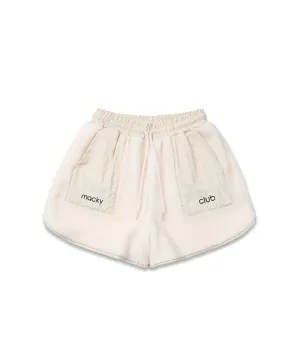 MACKY Golf: Boucle Out Pocket Pants - Ivory