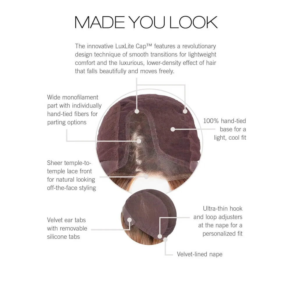 Made You Look by Raquel Welch (Hand Tied-Lace Front-Mono Part Wig)