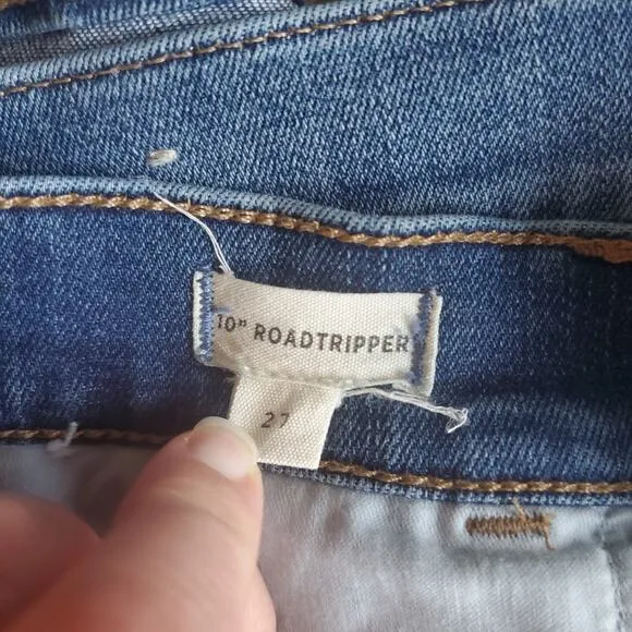 Madewell 10&quot; High-Rise Roadtripper Jeans in Ridgefield Wash: Zip-Front Edition