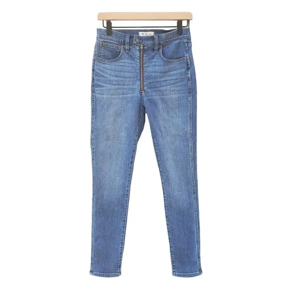 Madewell 10&quot; High-Rise Roadtripper Jeans in Ridgefield Wash: Zip-Front Edition