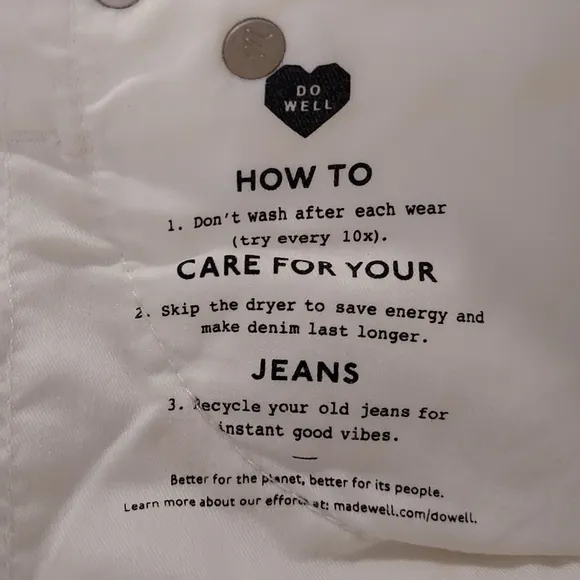 Madewell NEW Perfect Vintage Jean High Rise White Denim Skinny Size 24