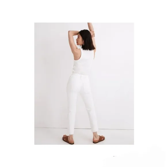 Madewell NEW Perfect Vintage Jean High Rise White Denim Skinny Size 24