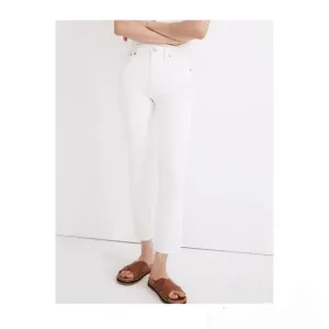 Madewell NEW Perfect Vintage Jean High Rise White Denim Skinny Size 24
