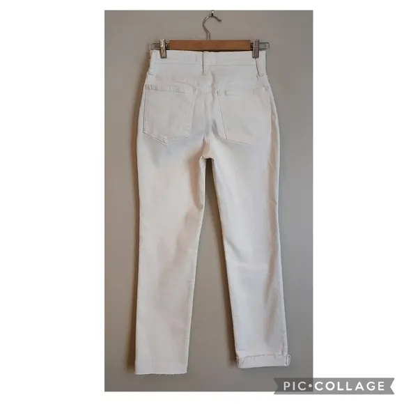 Madewell NEW Perfect Vintage Jean High Rise White Denim Skinny Size 24