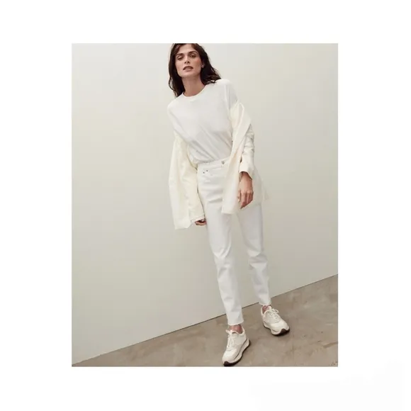 Madewell NEW Perfect Vintage Jean High Rise White Denim Skinny Size 24