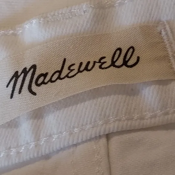 Madewell NEW Perfect Vintage Jean High Rise White Denim Skinny Size 24