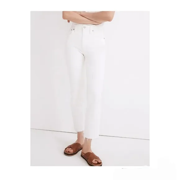 Madewell NEW Perfect Vintage Jean High Rise White Denim Skinny Size 24