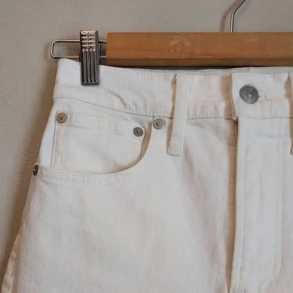 Madewell NEW Perfect Vintage Jean High Rise White Denim Skinny Size 24