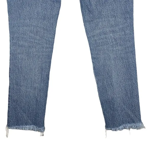 Madewell the Perfect Vintage Jean 24 Ainsworth Wash Raw Hem High Rise Tapered