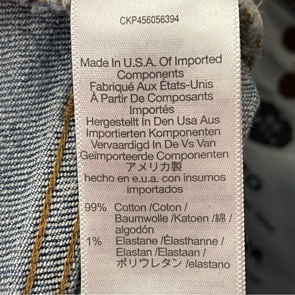 Madewell the Perfect Vintage Jean 24 Ainsworth Wash Raw Hem High Rise Tapered