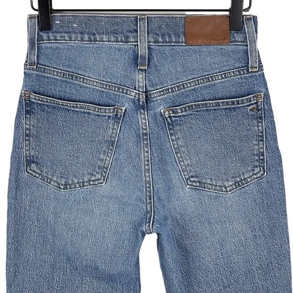 Madewell the Perfect Vintage Jean 24 Ainsworth Wash Raw Hem High Rise Tapered