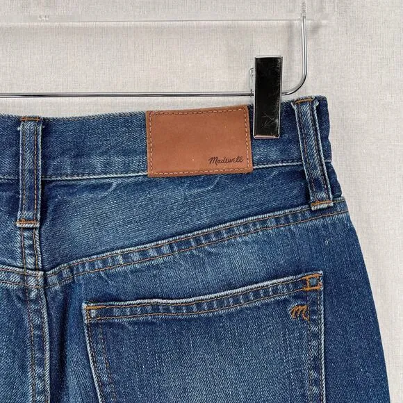MADEWELL The Perfect Vintage Jean 27 Blue High Rise Straight Leg Medium Wash