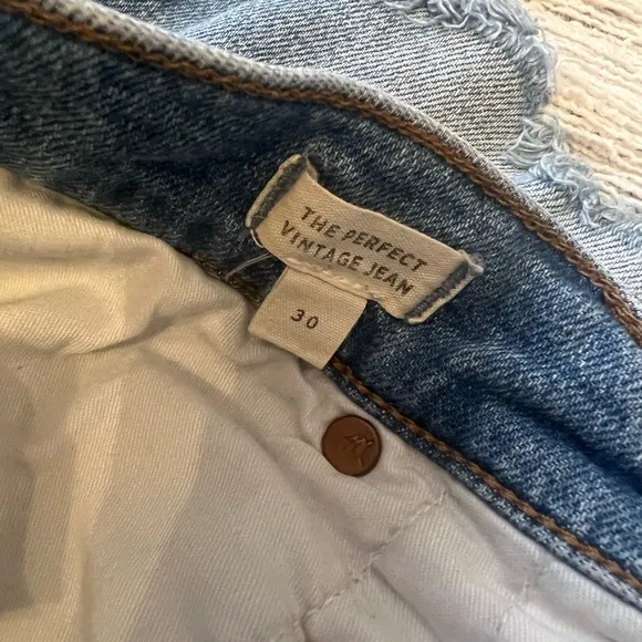 Madewell The Perfect Vintage Jean in Denman Wash - Size 30