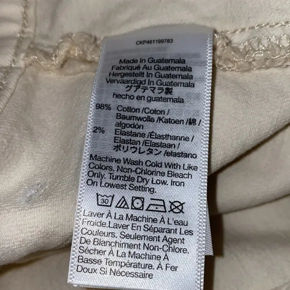 Madewell The Perfect Vintage Wide-Leg Jean Size 33 Cream Vintage Canvas
