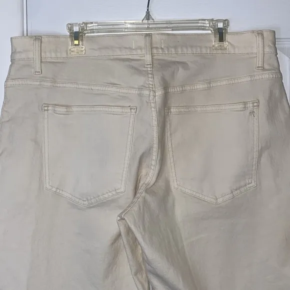 Madewell The Perfect Vintage Wide-Leg Jean Size 33 Cream Vintage Canvas