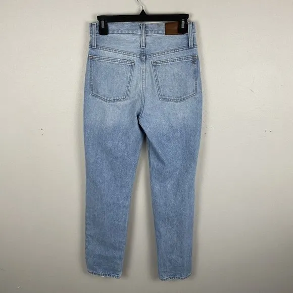 Madewell Womens 25 Classic Straight Full Length Jeans In Hartsville Wash Comfort