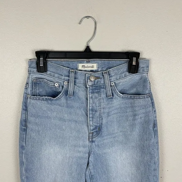 Madewell Womens 25 Classic Straight Full Length Jeans In Hartsville Wash Comfort