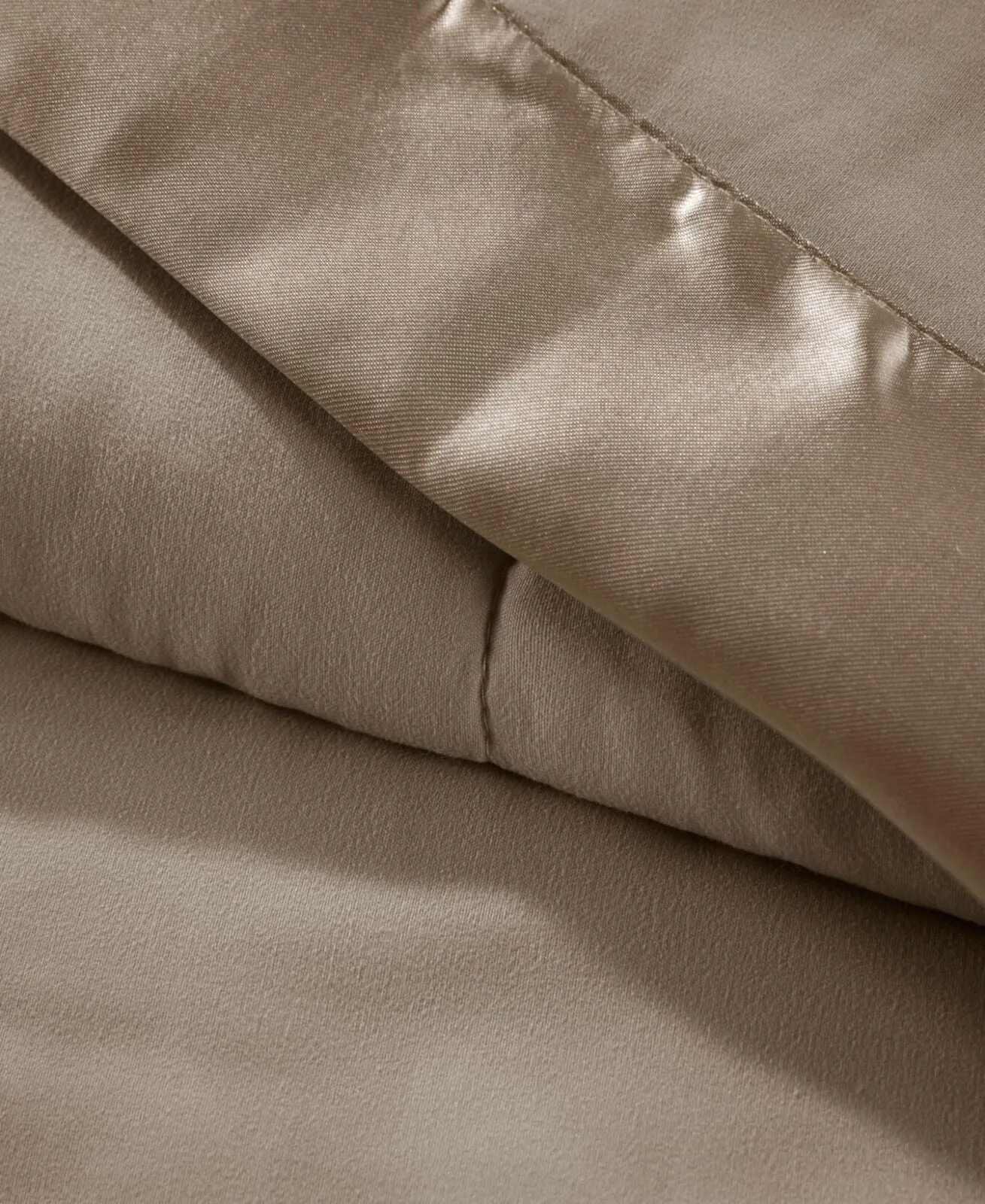 Madison Park Windom Lightweight Down Alternative Blanket Satin Trim Brown King