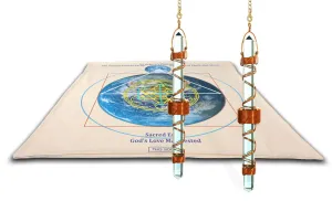 Magnetic Crystal Mat Healing System 4' x 4 ' with Two 7 Inch Quartz Crystal Healing Tool - Buddha Maitreya the Christ Etheric Weaver ®