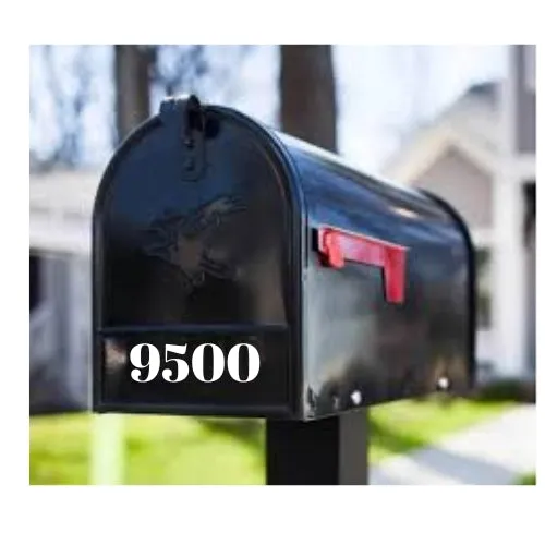 Mailbox Address Vinyl Decal