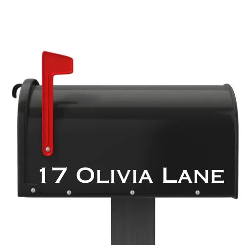 Mailbox Address Vinyl Decal