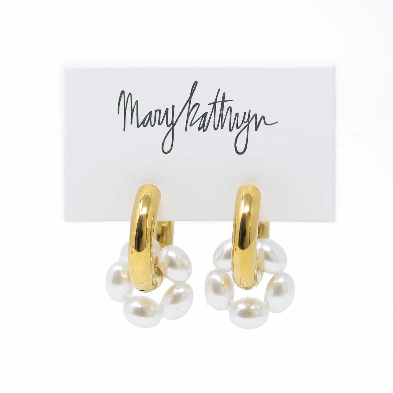 Malena Pearl Hoops