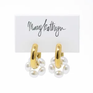 Malena Pearl Hoops