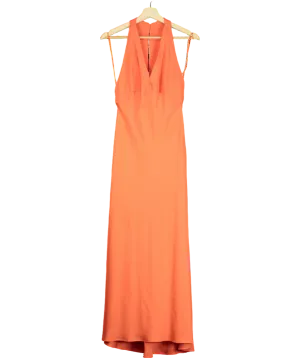 MANGO Mango Lightweight Maxi Dress In Orange UK 8