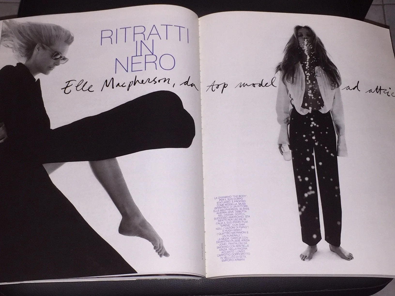 MARIE CLAIRE Italia Magazine 1994 DANIELA PESTOVA Elle MacPherson KIRSTEN OWEN