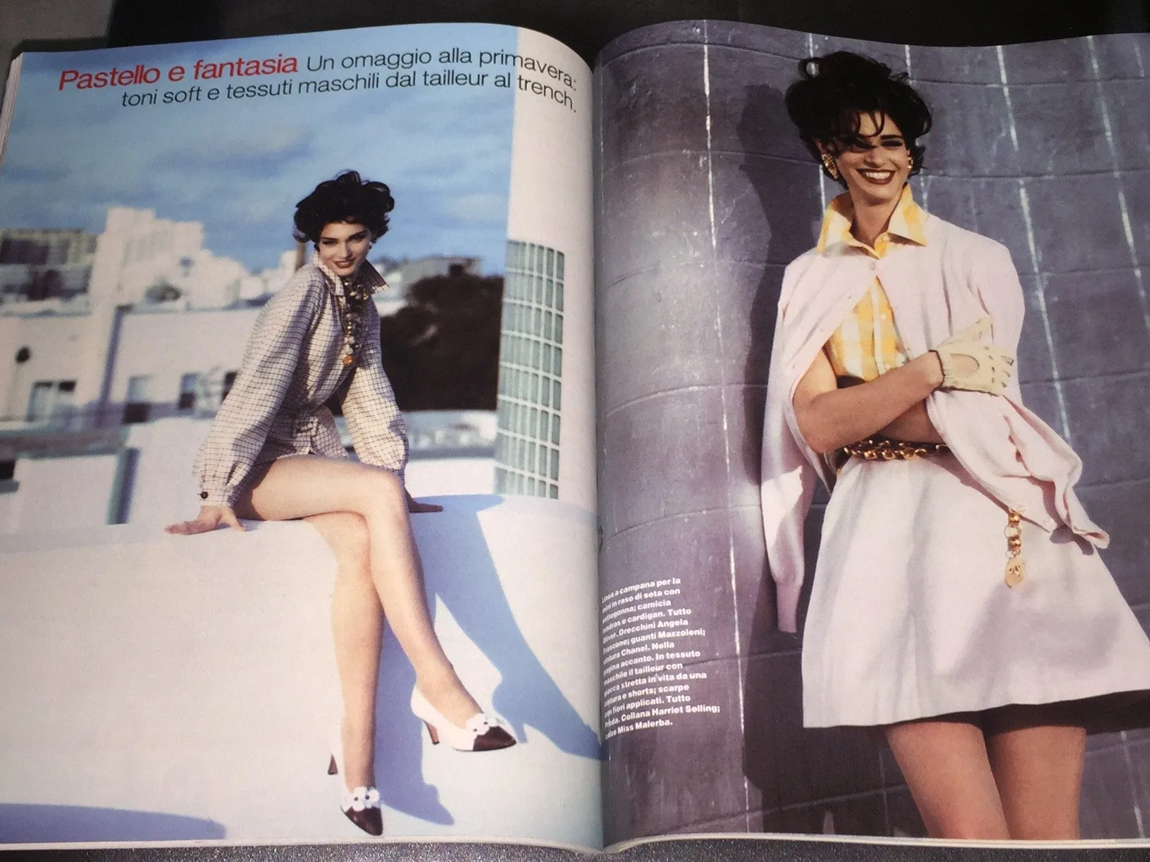 Marie Claire Magazine Italia February 1992 NADEGE Tatjana Patitz YASMIN LE BON Elaine Irwin