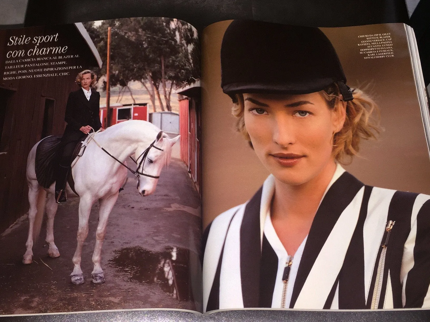 Marie Claire Magazine Italia February 1992 NADEGE Tatjana Patitz YASMIN LE BON Elaine Irwin