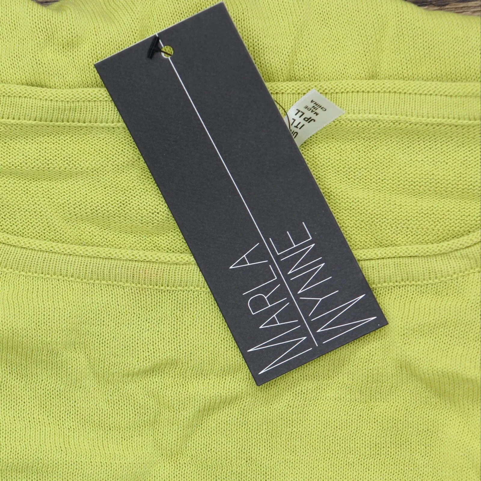 Marla Wynne Womens Drop Pocket Boat-Neck Sweater 685558 Pear Green L