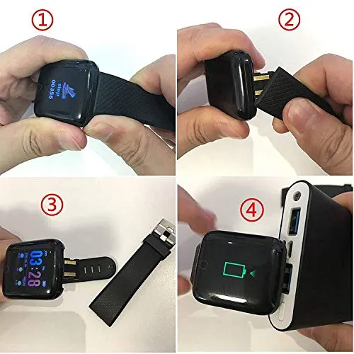 MARVIK® Smart Watch D116 for Xiaomi Mi Note 9 Smart Watch LED with Activity Tracker, Heart Rate Sensor, Sleep Monitor and Basic Functionality for All Boys & Girls - Black