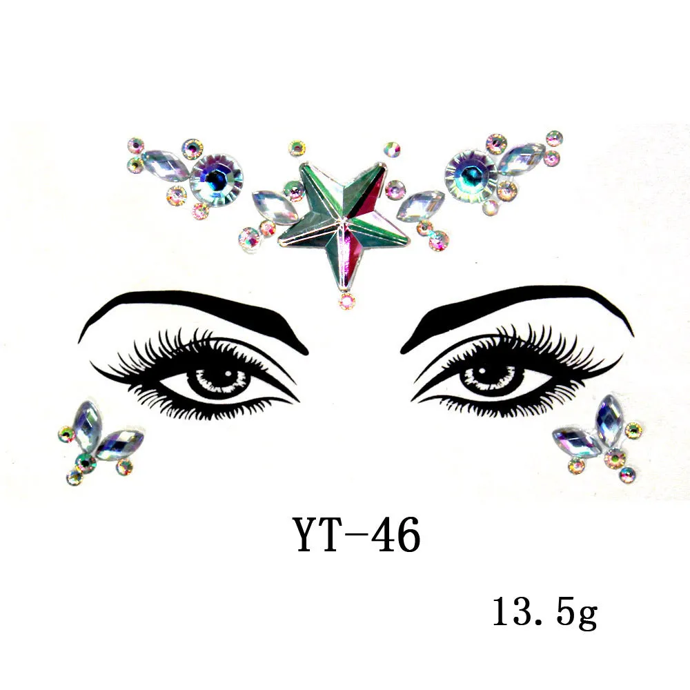 Masquerade Face Jewelry stickers