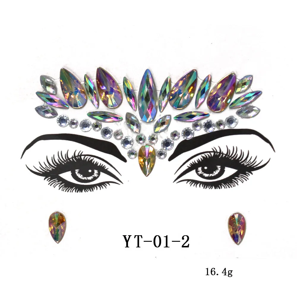 Masquerade Face Jewelry stickers