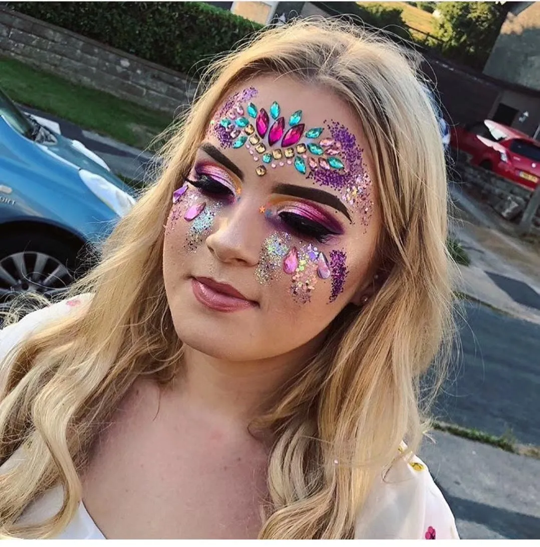 Masquerade Face Jewelry stickers
