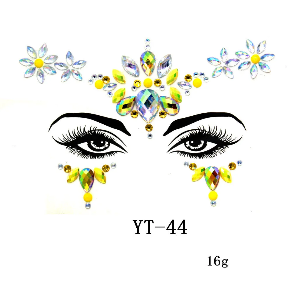 Masquerade Face Jewelry stickers