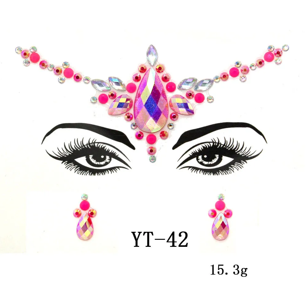 Masquerade Face Jewelry stickers