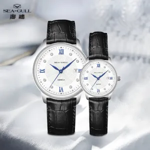 Matching Leather Strap Couple Watches