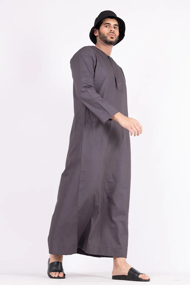 Mauve Piping Thobe