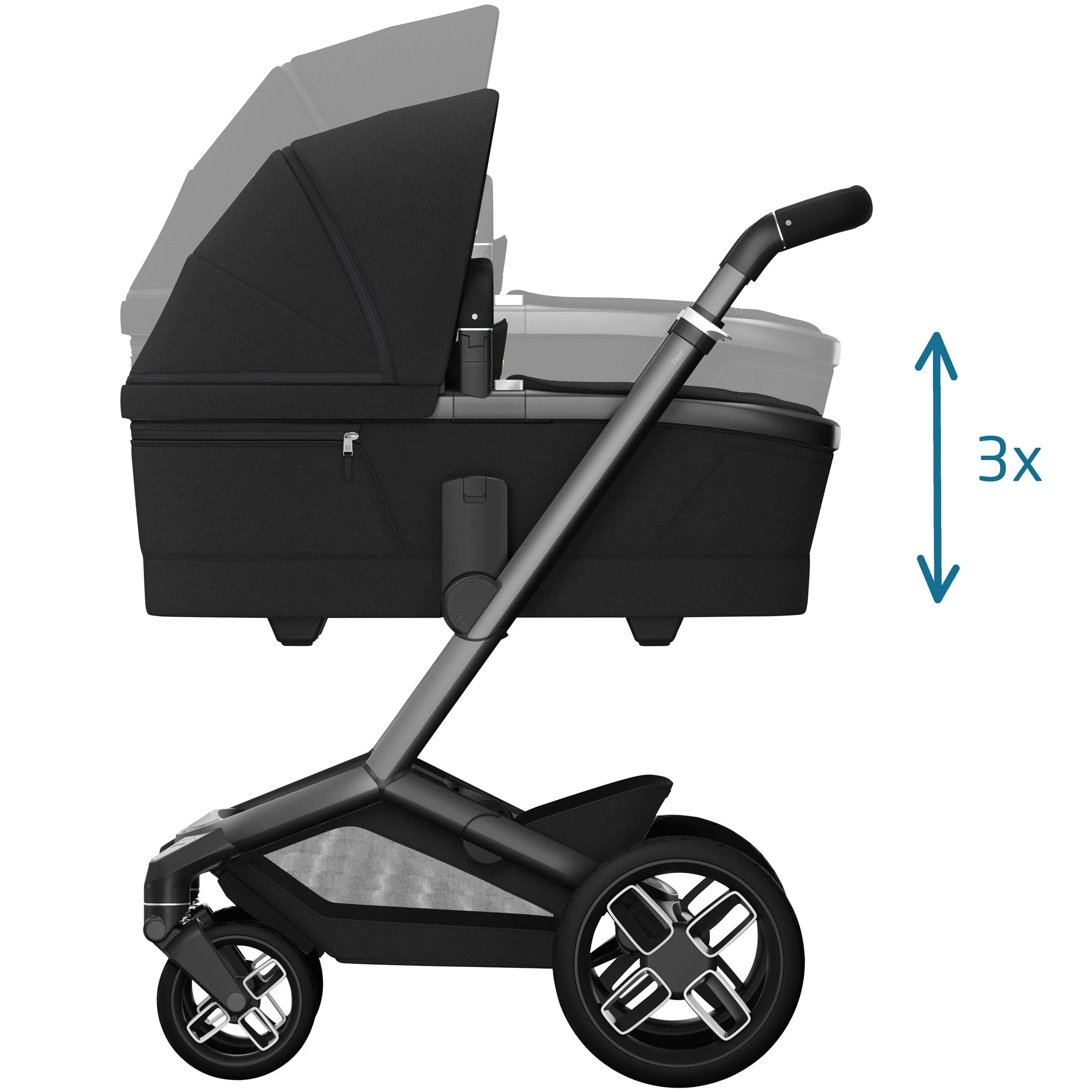 Maxi-Cosi FAME 8 Piece Complete Travel System in Twillic Black