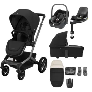 Maxi-Cosi FAME 8 Piece Complete Travel System in Twillic Black