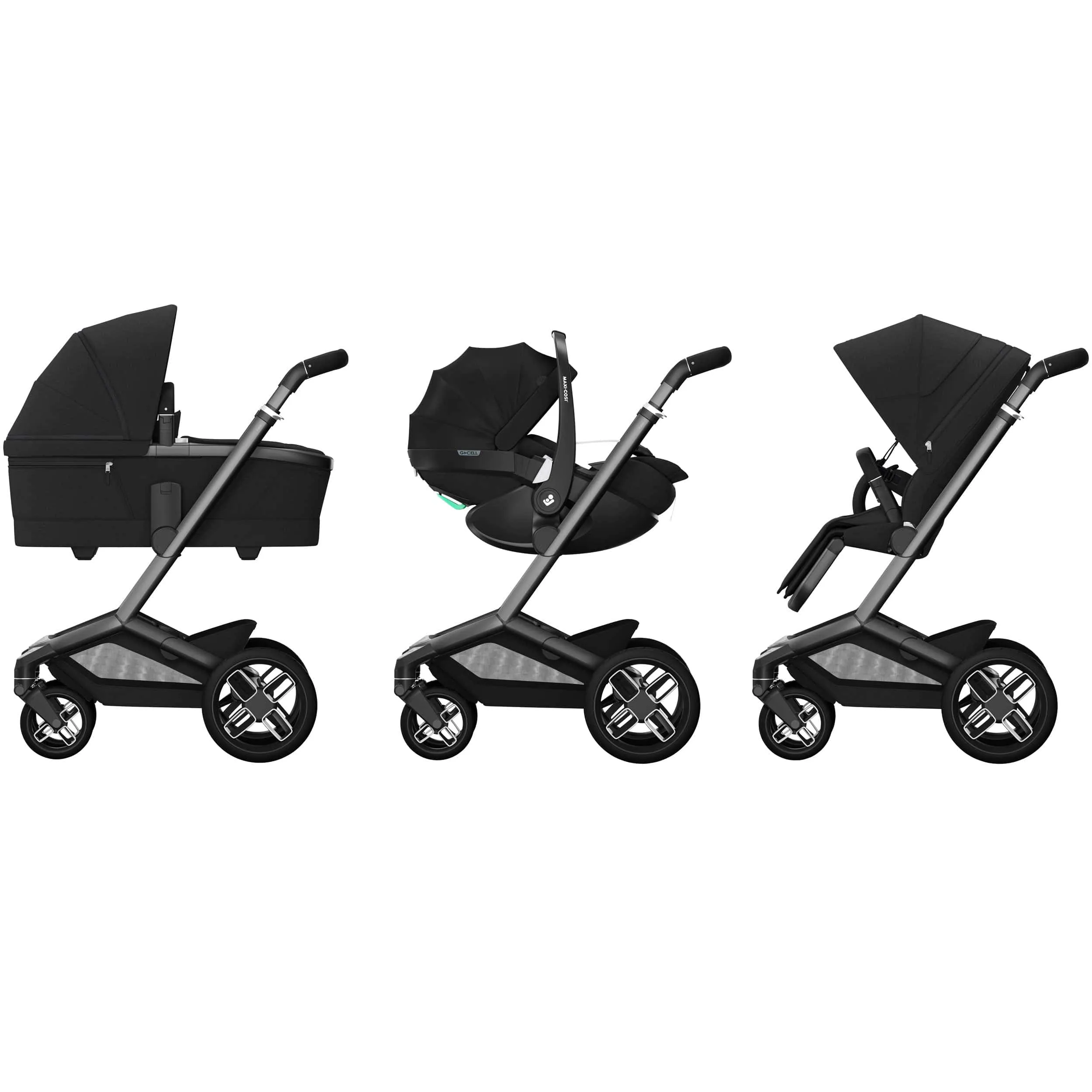 Maxi-Cosi FAME 8 Piece Complete Travel System in Twillic Black
