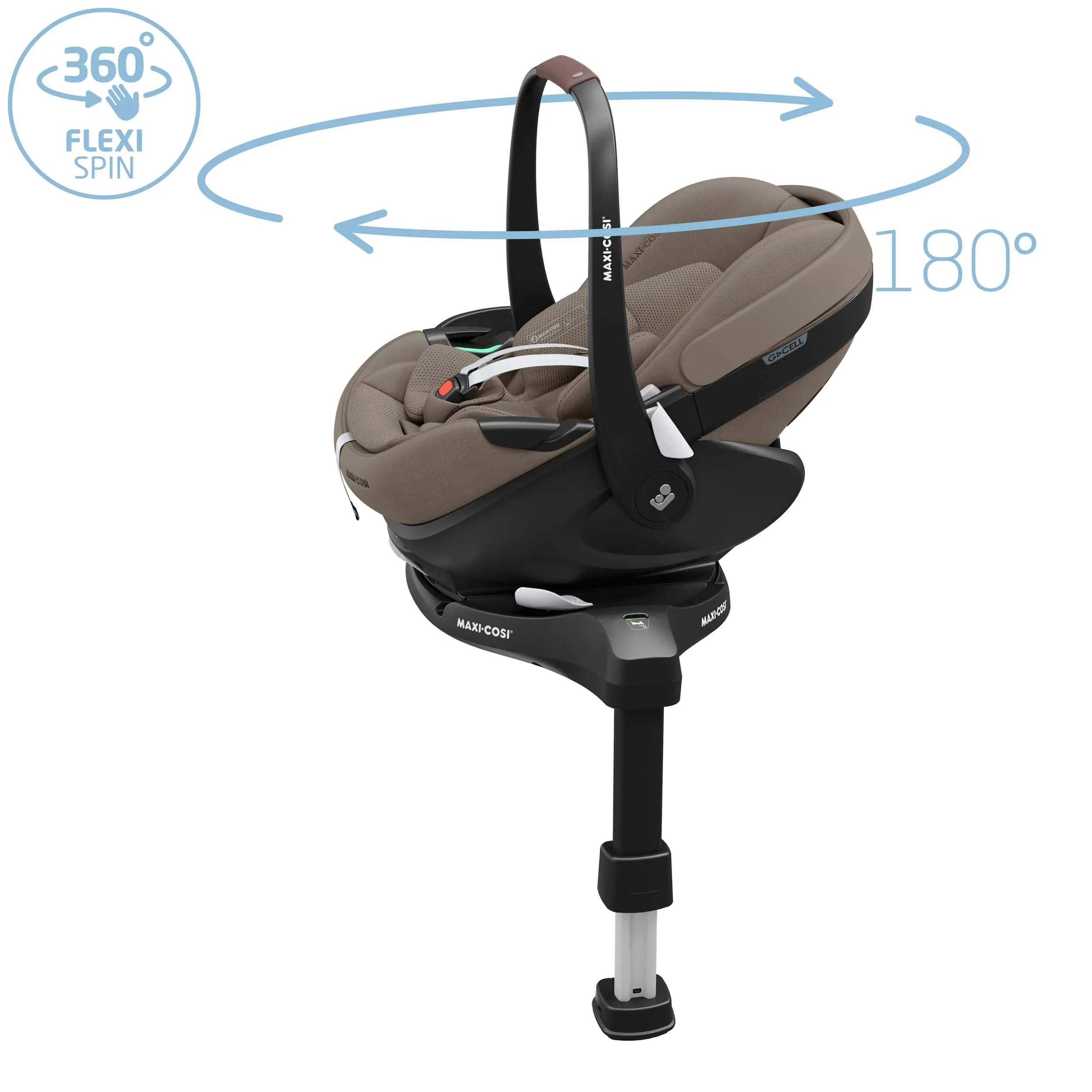Maxi-Cosi FAME 9 Piece Premium Travel System in Twillic Truffle (Black Wheels)