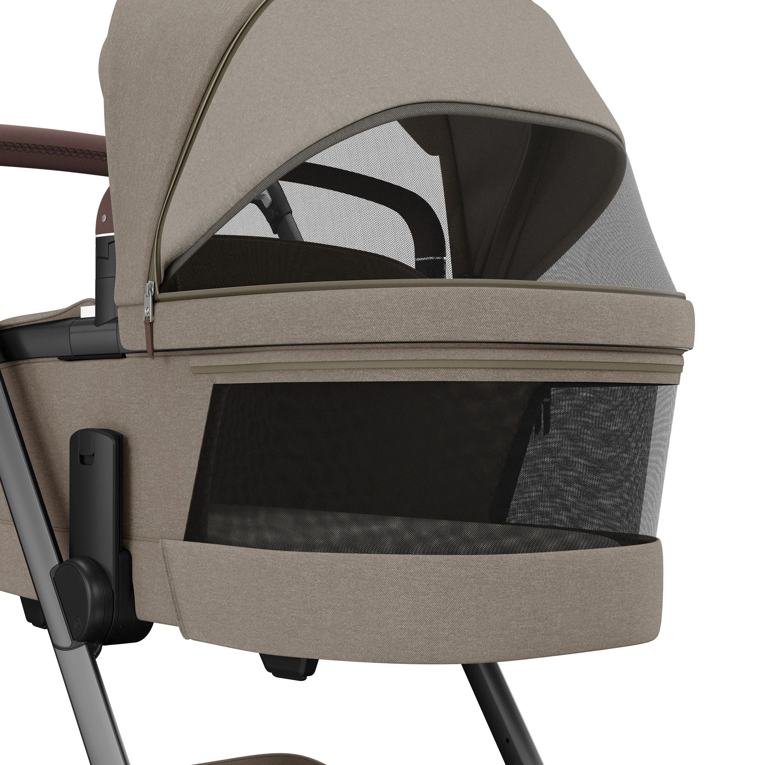 Maxi-Cosi FAME 9 Piece Premium Travel System in Twillic Truffle (Brown Wheels)