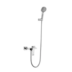 MaxTen Wall-Mount Stainless Steel Shower Only Satin Nickel Hot & Cold Mixer Faucet - H03004C-1