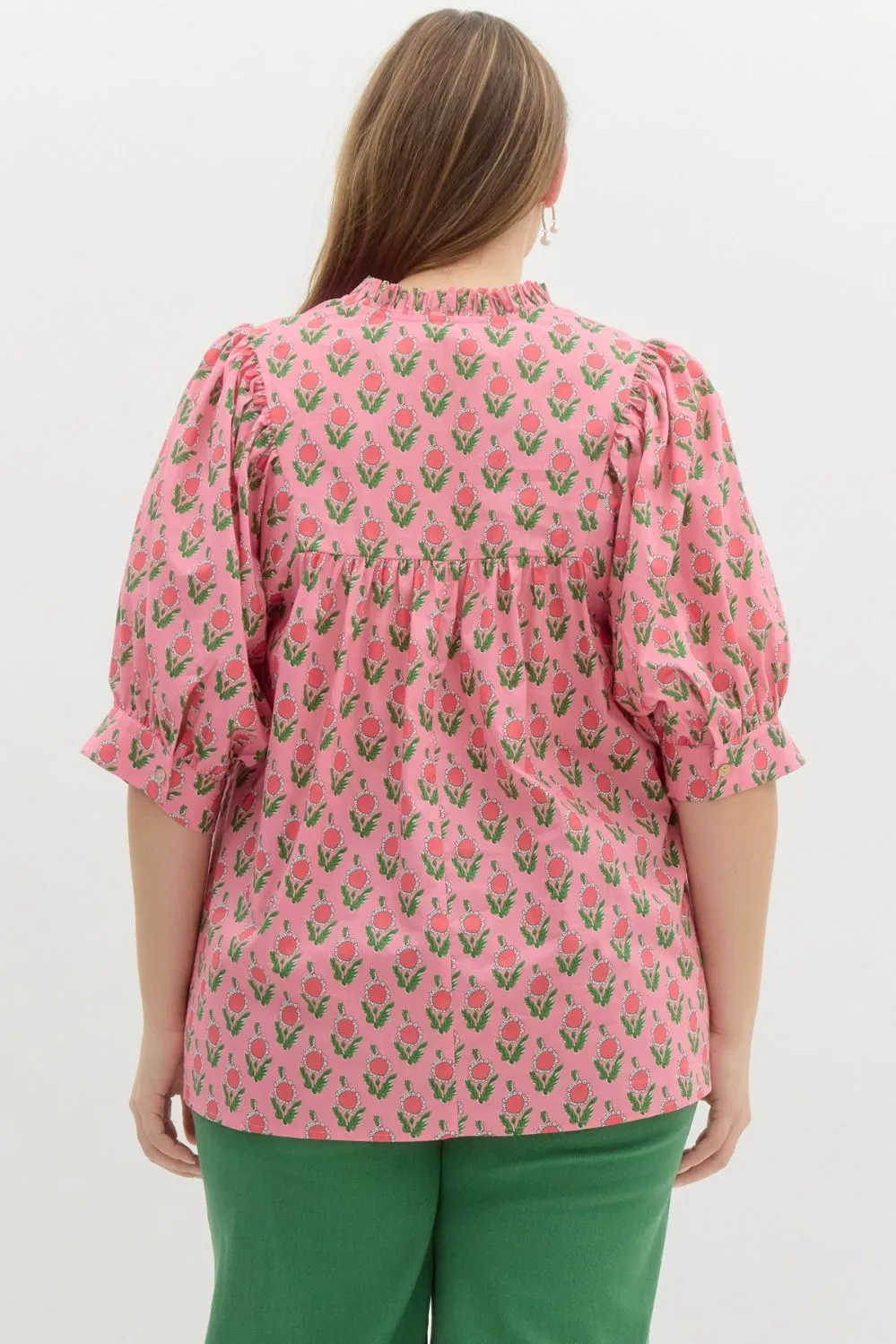 May Floral 3/4 Sleeve Blouse